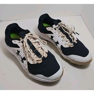 Under Armour Yard Low MT Men's Size 8.5 Baseball Cleats‎ Black White 3023439-001